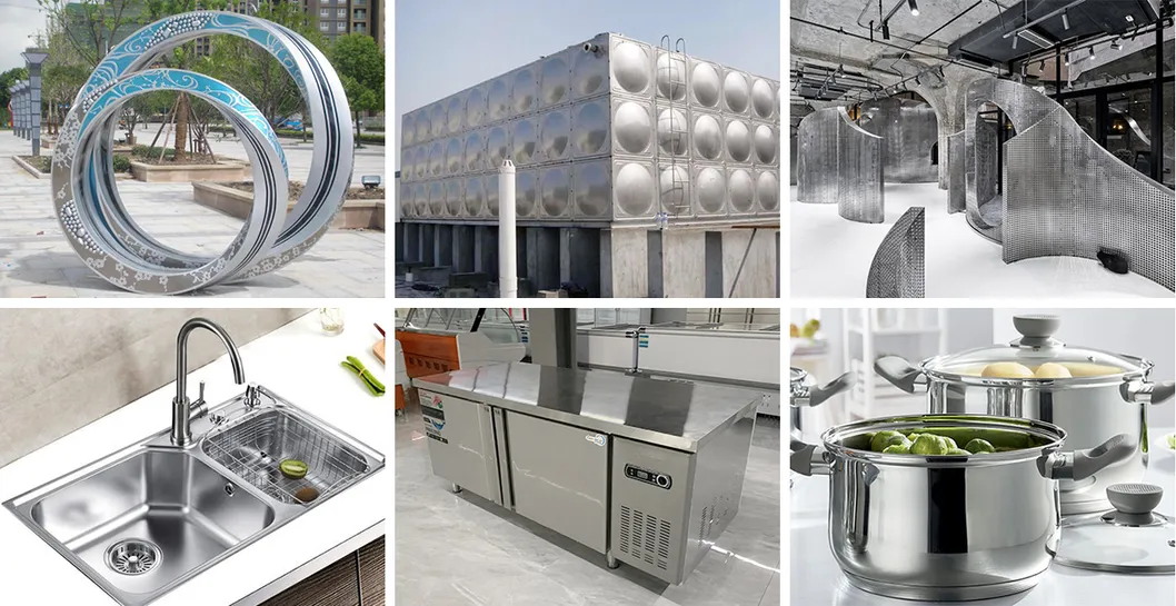 T&ocirc;le m&eacute;tallique en acier inoxydable bross&eacute; AISI ASTM Ss 304 201 316L lamin&eacute;e &agrave; froid / &agrave; chaud 1