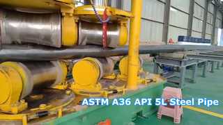 Tuyau soudé en acier au carbone ASTM A36 API 5L Tuyau en acier de grand diamètre pour les projets de gaz pétrolier