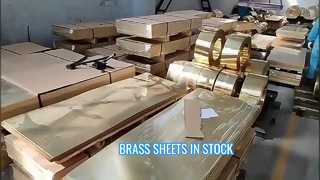 Grand stock de feuilles et de plaques de laiton | C21000 C22000 C23000 Prêt pour une livraison rapide