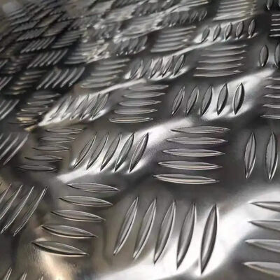 6063 T6 4 x la larme 8 laissent tomber Diamond Plate Embossed Checkered en aluminium 6061 6063 10mm