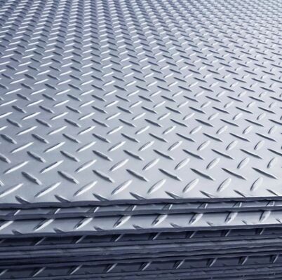 Hot Rolled Checkered Steel Plate with Anti-Slip Performance and Structural Strength for Industrial Flooring